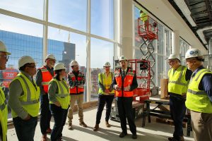 Emory team touring Cole Eye